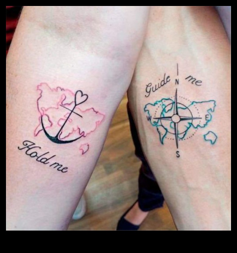 Ink Fusion: Ζευγάρι τατουάζ που υφαίνουν την όμορφη ταπετσαρία της αγάπης