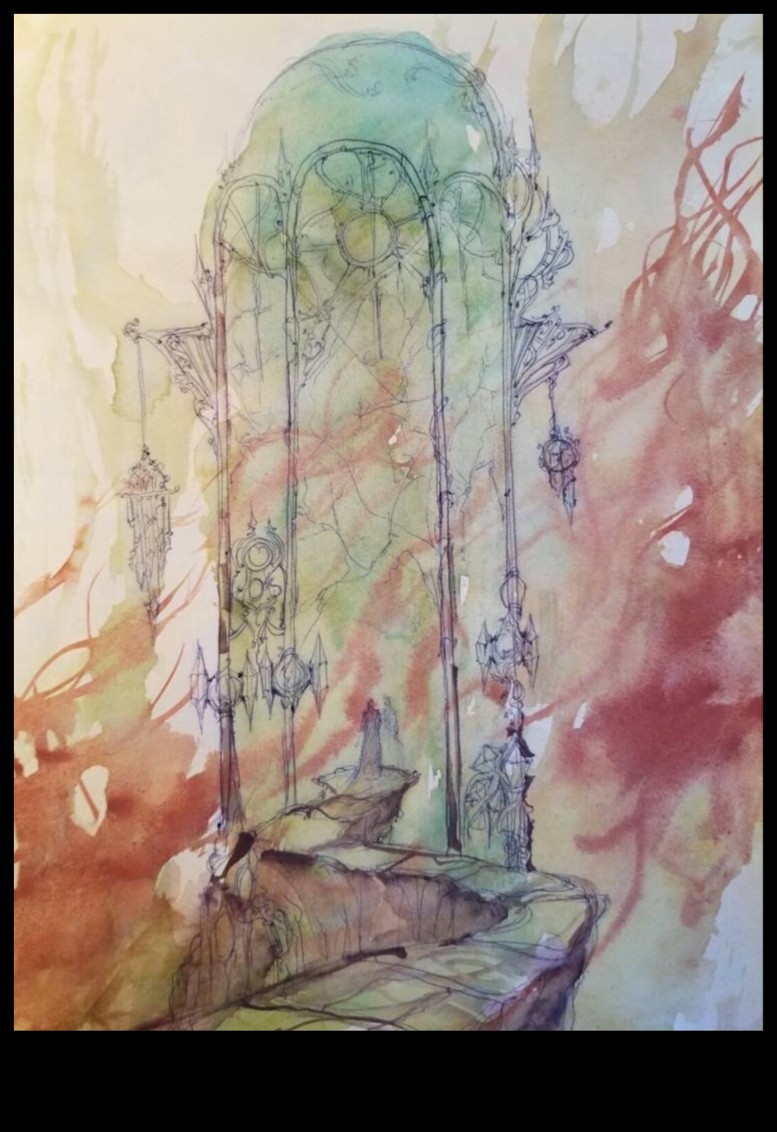 Ethereal Strokes: Ζήστε τη μαγεία του μελανιού ακουαρέλας