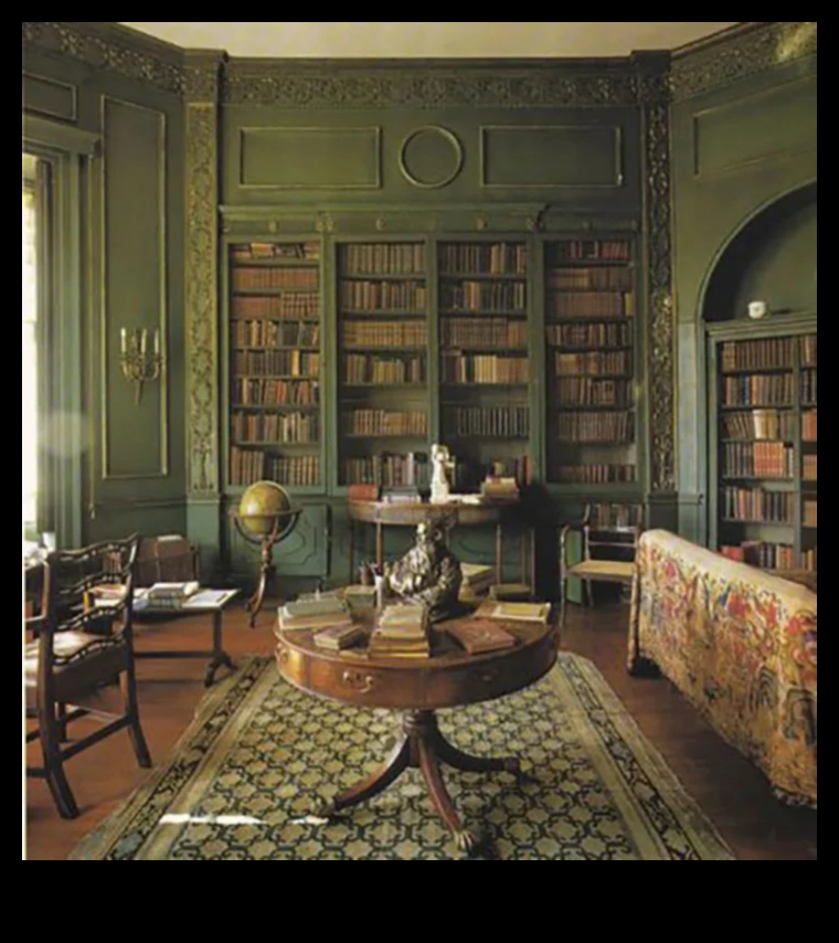 Βικτωριανή διακόσμηση γραφείου με αντίκα κομψότητα