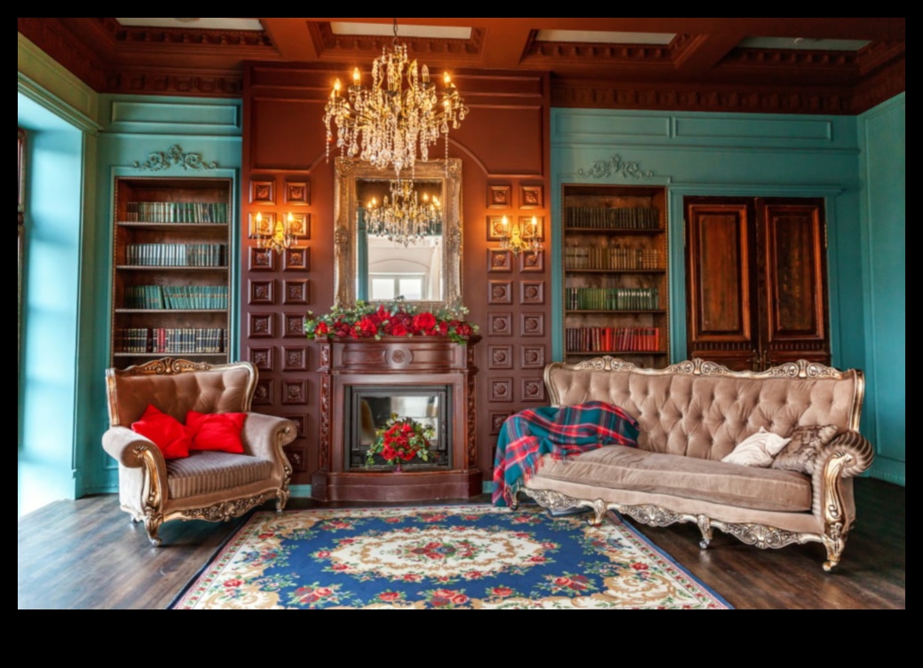 Βικτωριανή διακόσμηση γραφείου με αντίκα κομψότητα