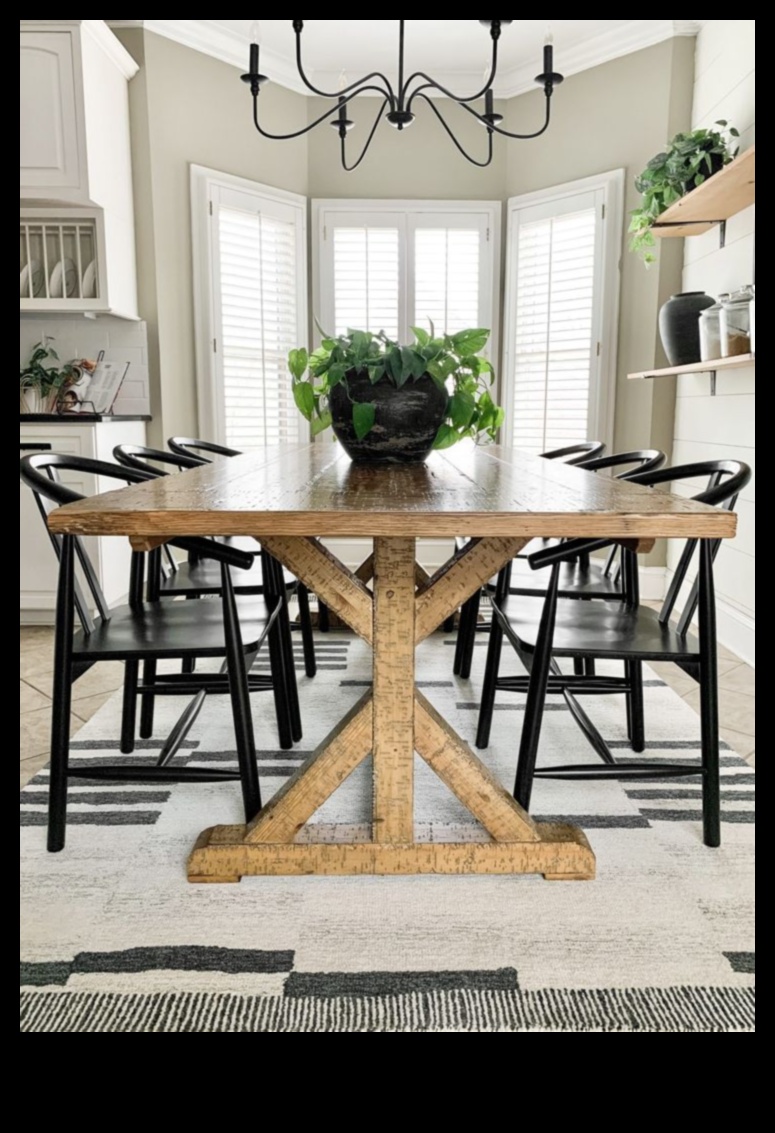 Διακόσμηση τραπεζαρίας σε αγροικία Μια ρουστίκ πινελιά 3 Διακόσμηση τραπεζαρίας αστικής αγροικίας για οικογενειακές συγκεντρώσεις