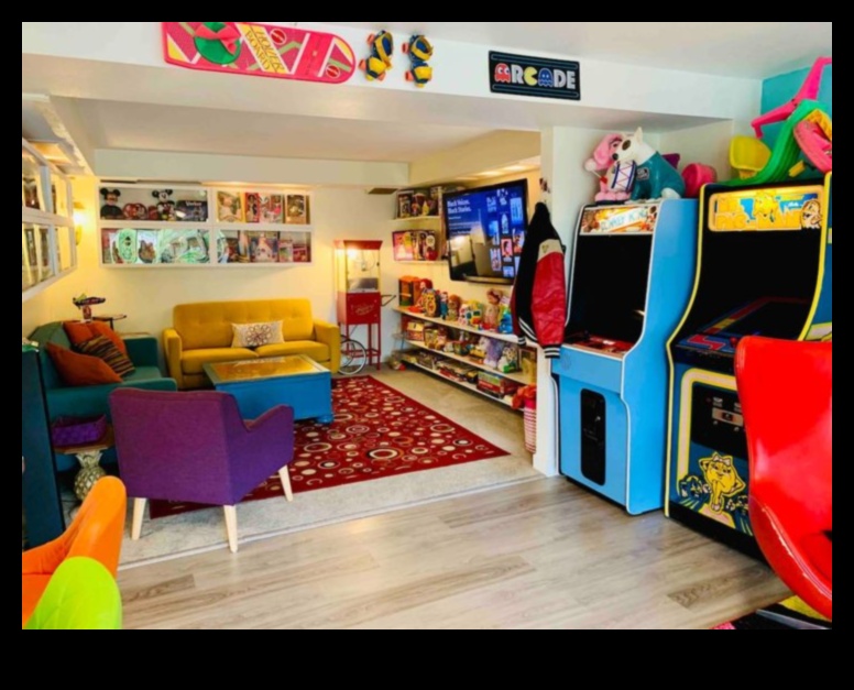 Ρετρό Διακόσμηση Δωματίου Παιχνιδιών για Νοσταλγία