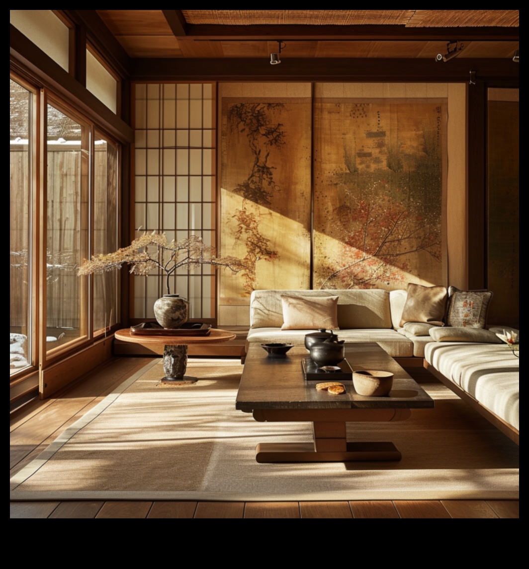 Πώς μπορώ να ενσωματώσω μοντέρνα ιαπωνική διακόσμηση σαλονιού για Zen Serenity;