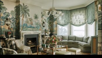 Βικτωριανή διακόσμηση γραφείου με αντίκα κομψότητα