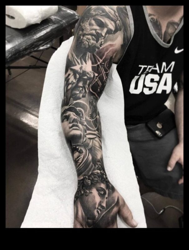 Γλυπτός καμβάς: Ανακαλύψτε την ομορφιά του Grand Epic Art Tattoo Arm