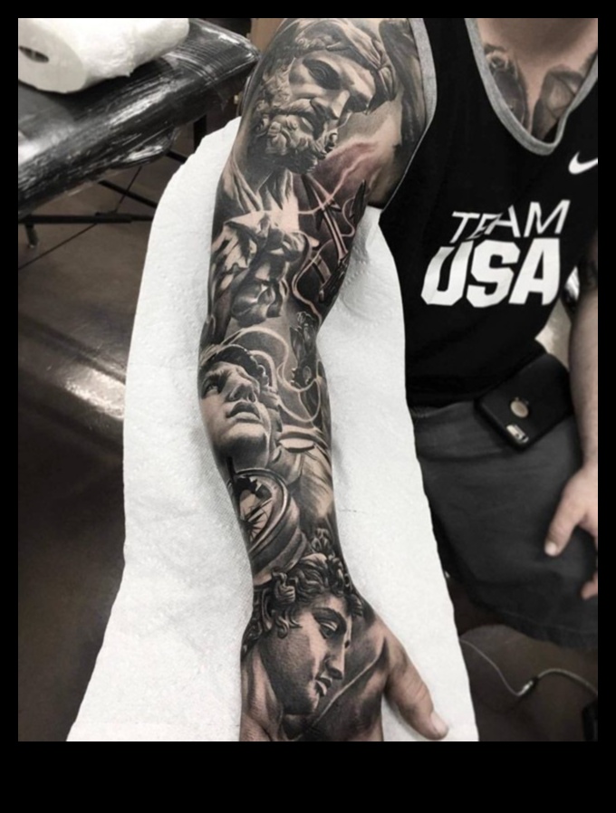 Γλυπτός καμβάς: Ανακαλύψτε την ομορφιά του Grand Epic Art Tattoo Arm